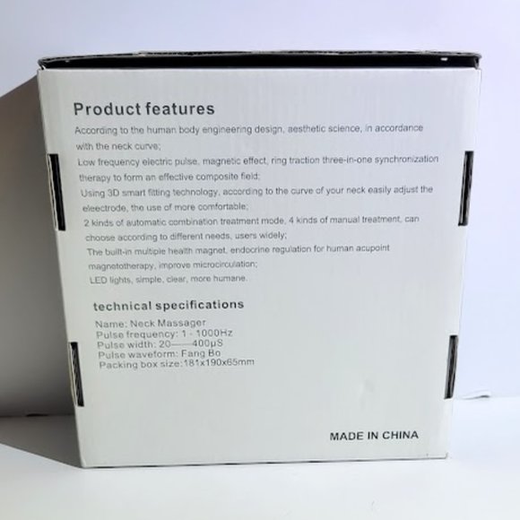 PULSATING NECK MESSAGER WITH ATTACHABLE PULSATING PATCHES - Picture 2 of 7